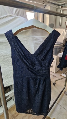 Reiss lourdes navy blue lace - navy,