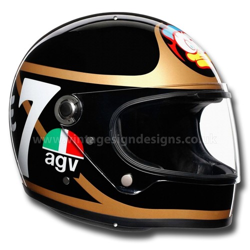 Barry sheene helmet - helmet, machine
