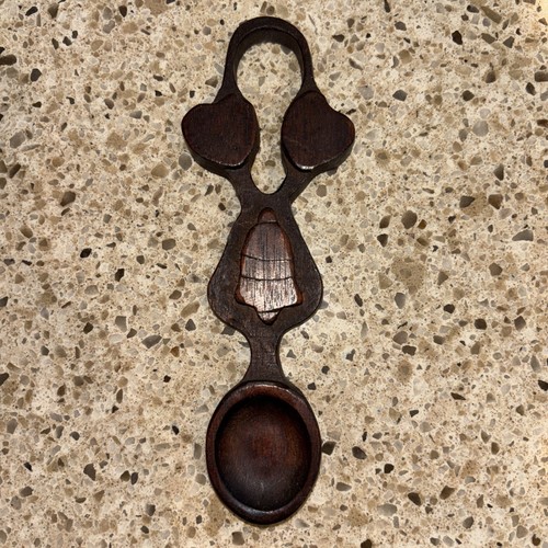 Vintage hand carved wood welsh - vintage, hand-carved
