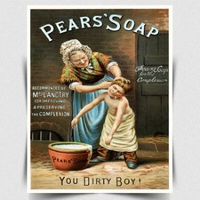 PEARS SOAP SIGN METAL PLAQUE