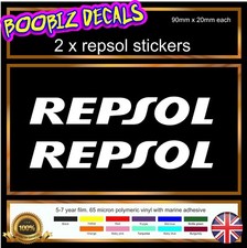 2x repsol motorcycle stickers