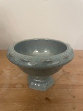  Vintage Wade Small  Blue / Green Pedestal Bowl Urn 