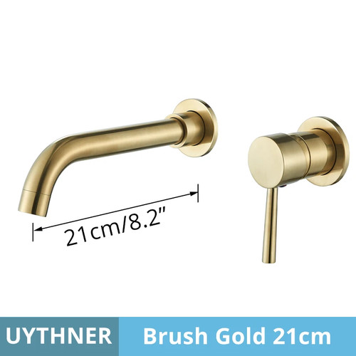 Wall mounted basin - wall, faucet