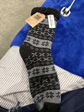 Muk luks black sock