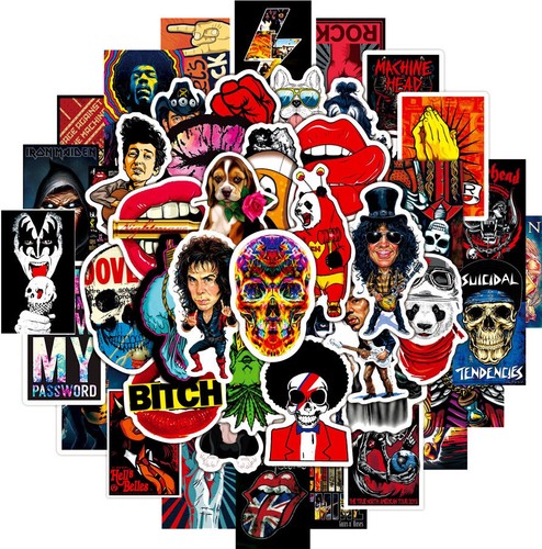 Rock stickers metal punk - 50,