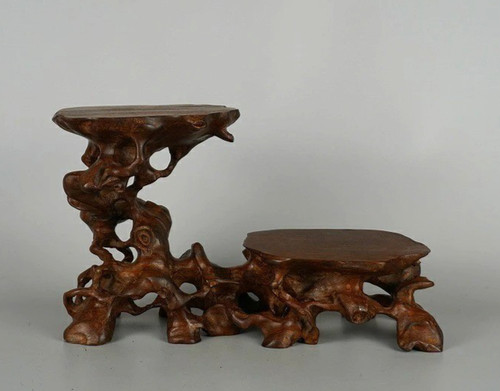 Japanese wooden bonsai display - wooden,