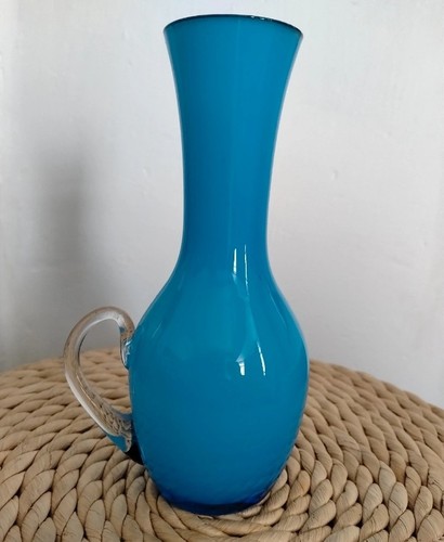Vintage hand blown vivid - hand, blue