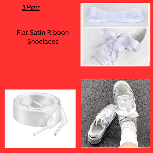 Flat satin ribbon - flat, shoelaces