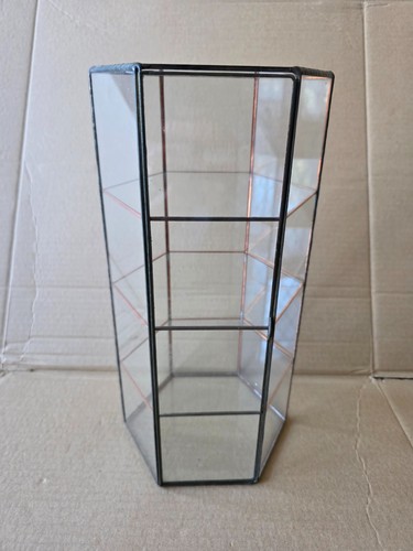 Metal and glass shelf - and,