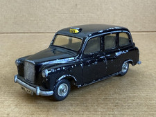 Budgie Toys London Taxi Cab, No 101, 1:43 Scale, Die Cast, Black, Rare, Resto.