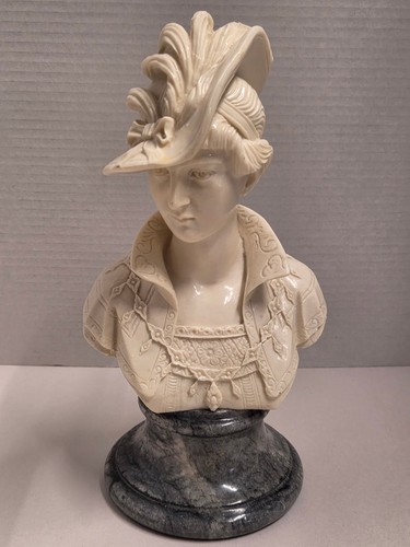 Alabaster elegant bust lady - bust,