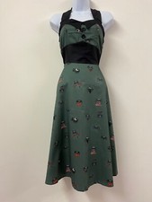 Halterneck Dress 1950s Goth