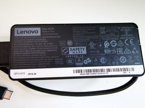 Genuine lenovo 65w 20v usb - lenovo, usb-c