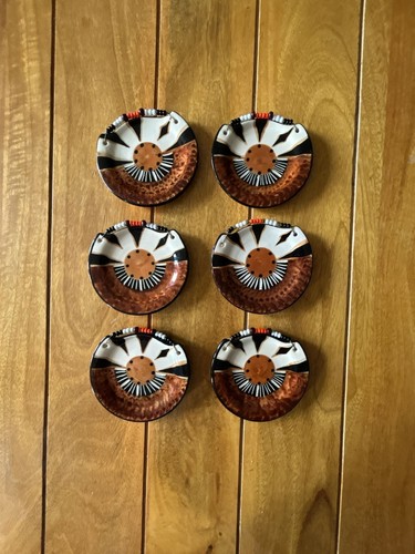 Set hand painted - of, 6