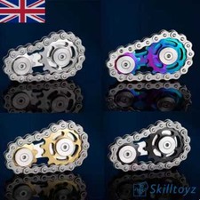 Fidget Bike Chain 2 Cogs Sprockets Flywheel Finger Spinner Gear Gadget - UK Shop