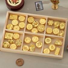 DIY Wax Seal Stamp Metal Copper Head Sealing Stamp For Wedding Invitation Cards