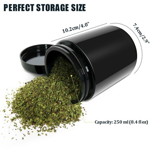 Large 250ml glass stash jar - 250ml,