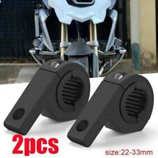 2x Motorcycle CNC Headlight Spot Lights Bracket Mount Fog Tube Clamp Holder