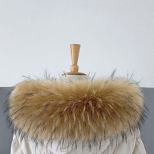 Detachable Faux Fur Hood Trim