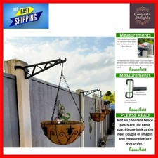 Elegant Black Hanging Basket