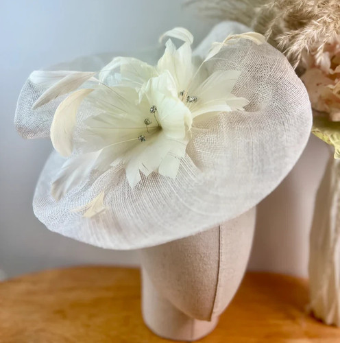 Elegant wedding fascinator - elegant,