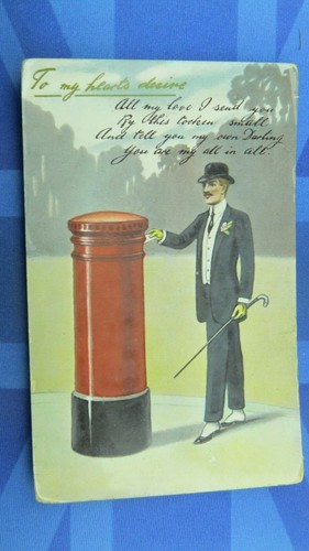 Vintage comic postcard 1910s - vintage,
