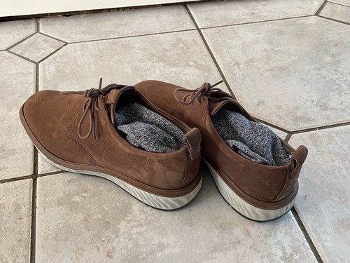 Ecco brown tan suede nubuk - brown, /