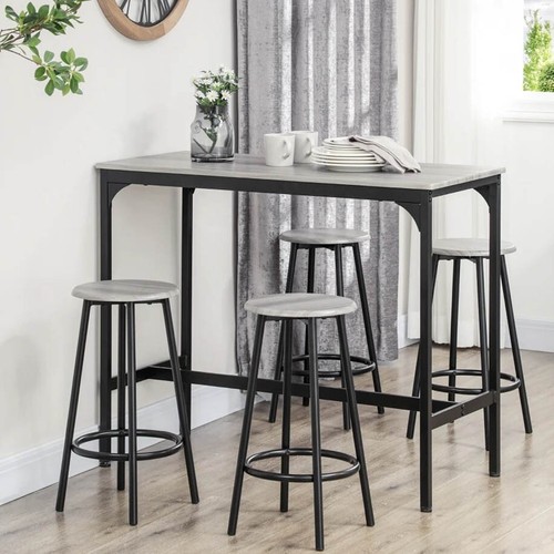 Breakfast bar table and stools - bar,