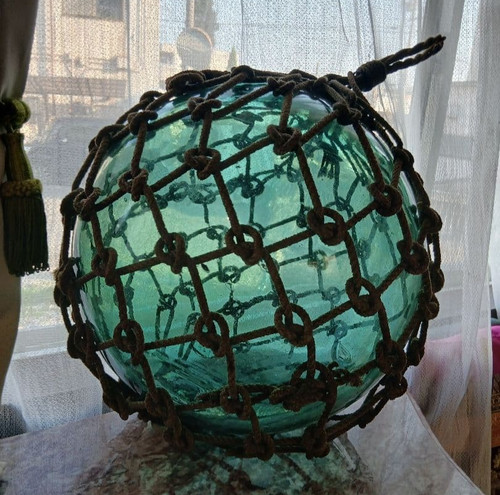 Japanese glass fishing float - japanese,