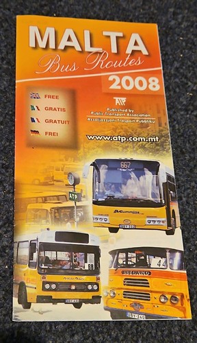 Malta bus map timetable - bus, &