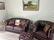 Chesterfield sofas & armchair