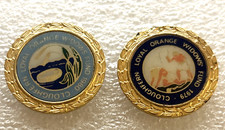 Cloughfern Loyal Orange Widows Fund - 1979 & 1980 Unionist Enamel Badges