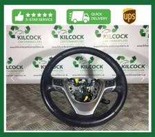 2013 TOYOTA AVENSIS T27 STEERING WHEEL MULTI FUNCTION GENUINE *DAMAGED LEATHER