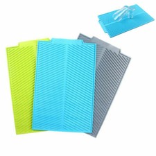Pad Drainer Tray Pans Washing Up Dish Draining Board Drying Mat Silicone Kitchen