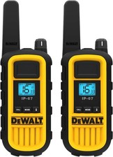 DeWalt DXPMR800 Heavy Duty Professional Walkie Talkie PMR Radio, 2 Pack -Refurb