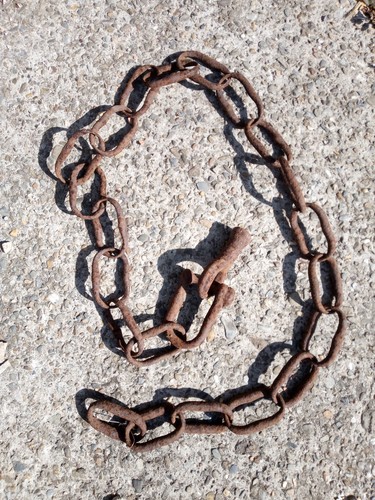 Old rusty chain - old,
