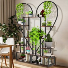 6 Tier Plant Stand Heart Shaped Flower Pots Holder Multi-Layer Placement Space