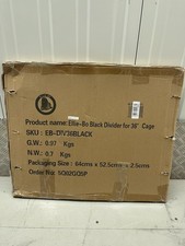 Ellie-Bo Black Divider for 36” inch Large Dog Crate Cage Home Groomers Pets