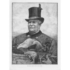 PERCY TARRANT The Christmas Hamper - Antique Print 1884