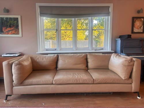 Stylish bargain leather sofa - stylish,
