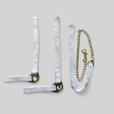 WHITE SHOW HALTER WEBBING