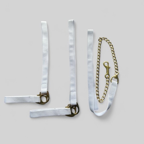 White show halter webbing - white,