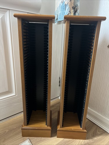Wooden racks hold 40 - x, cd