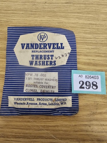 Vandervell vpw 005 thrust - vpw, 78.005