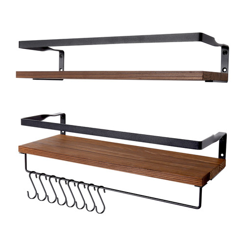 2pcs wooden floating wall - floating,
