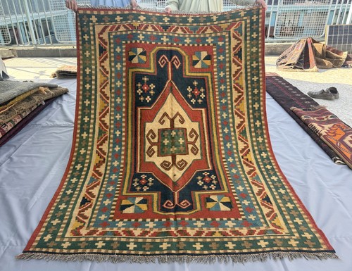 Vintage caucasian qafqaz kilim - vintage,