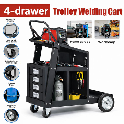 Gas shielded welding cart - shielded,