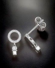 DIAMOND Earrings CIRCLE Of