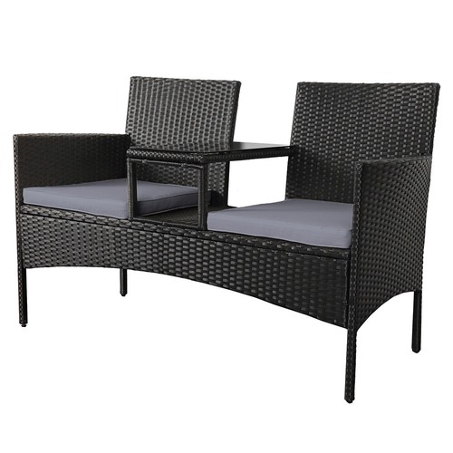 Garden rattan loveseat patio - loveseat,