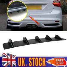 Rear Bumper Spoiler Diffuser Splitter 10-Fins Lip For Ford Focus RS ST MK3 MK4 F